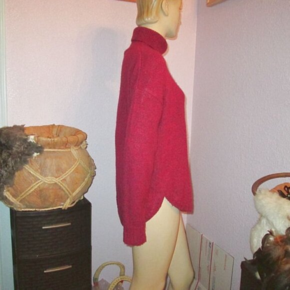 French Connection Women’s Sweater Size M Wool Blend Long Sleeve Turtleneck Nubby - Picture 5 of 12